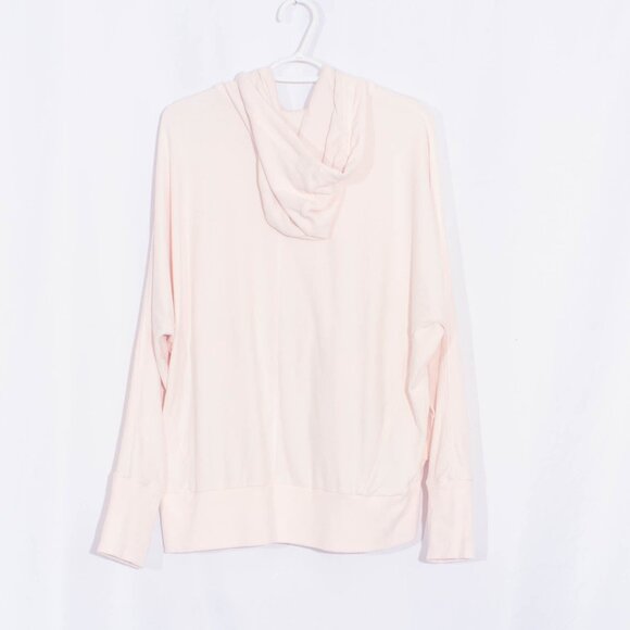 SWEATY BETTY Liberate Luxe Fleece Hoodie in Tulle Pink Size 12 - Picture 3 of 9
